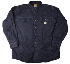 Carhartt Duck Coat FR Full Swing Jacket Men's L REG Navy Blue 102682 -410