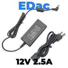 Genuine Edac 30W AC Power Adapter EA10301 12V 2.5A Charger