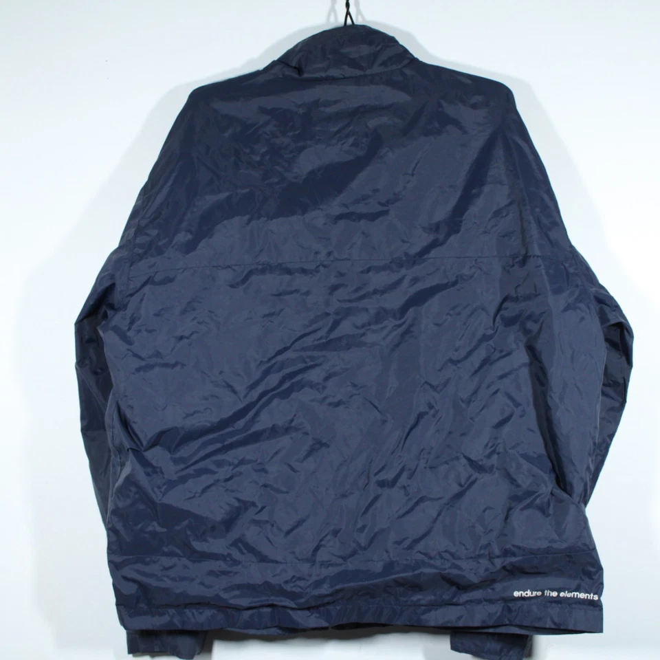 Chaqueta cortavientos pesada de nailon Element para hombre M azul forrada de malla logotipo de patinador Foto 3 de 4