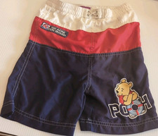 Vintage Y2K Winnie The Pooh Red White And Blue Swim Trunks Tigger 5t