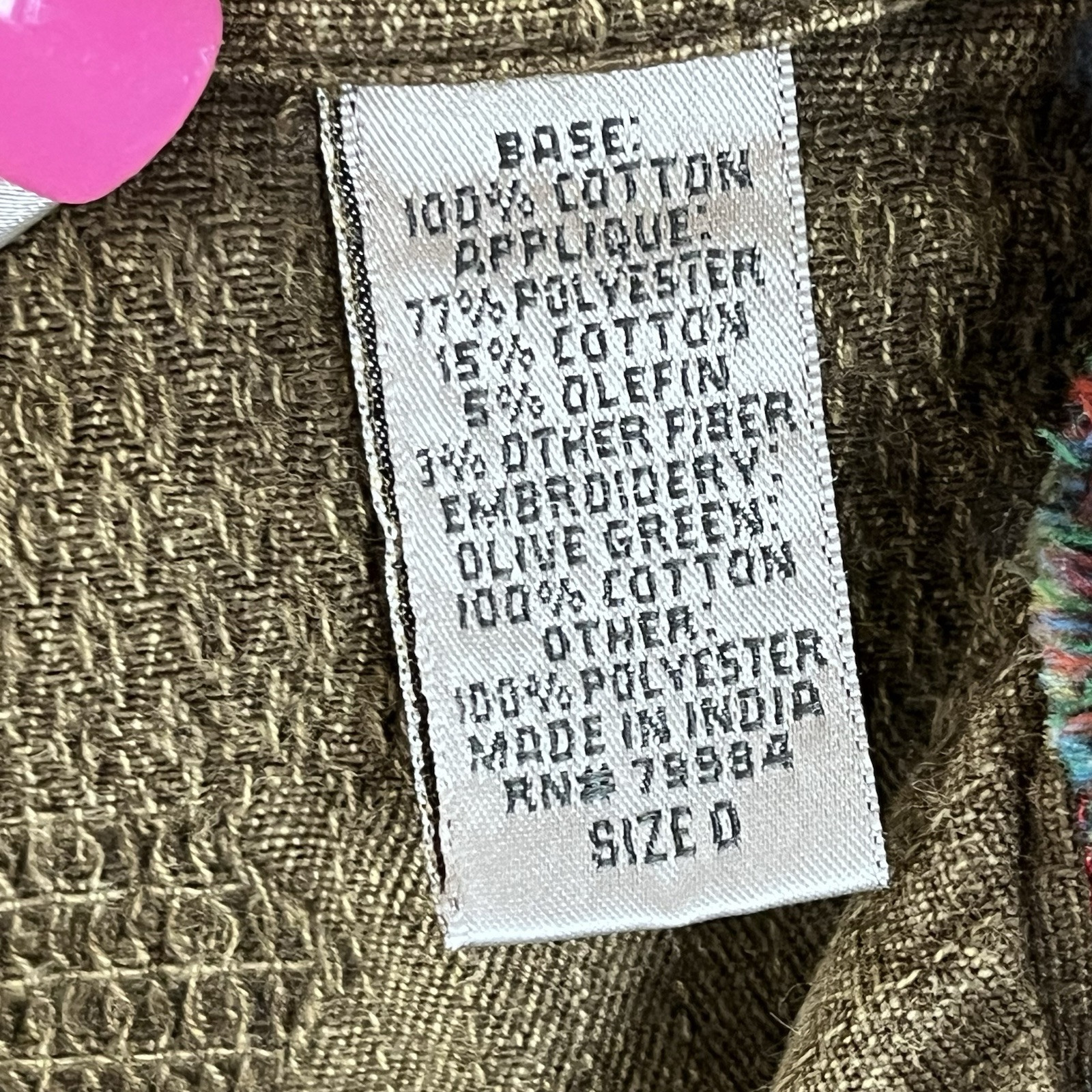 Chicos Jacket Womens Extra Small Patchwork Embroi… - image 5