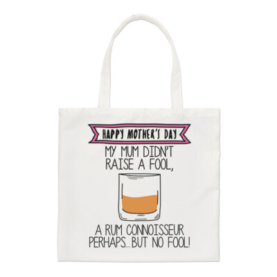 Happy Mother's Day Rum Kenner Regular Beuteltasche Tasche Mama betrunken lustig Shopper