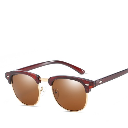 Polarised Vintage Fashion Polarized Large Sunglasses OZ Selller Half Rimmed 5003 - Picture 10 of 17