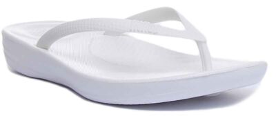FitFlop E54-194 Iqushion super ergonomische Damen-Flip-Flops Sandale weiß UK 3   8