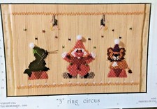 LITTLE MEMORIES SMOCKING PLATE 095 "3" RING CIRCUS