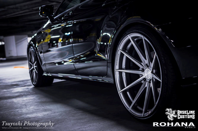 20” ROHANA RFX2 BRUSHED TITANIUM CONCAVE WHEELS FOR MERCEDES