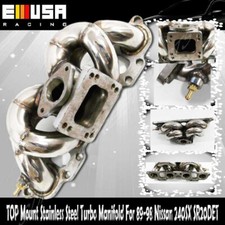 TOP Mount Stainless Steel Turbo Manifold For 89-98 Nissan 240SX SR20DET 