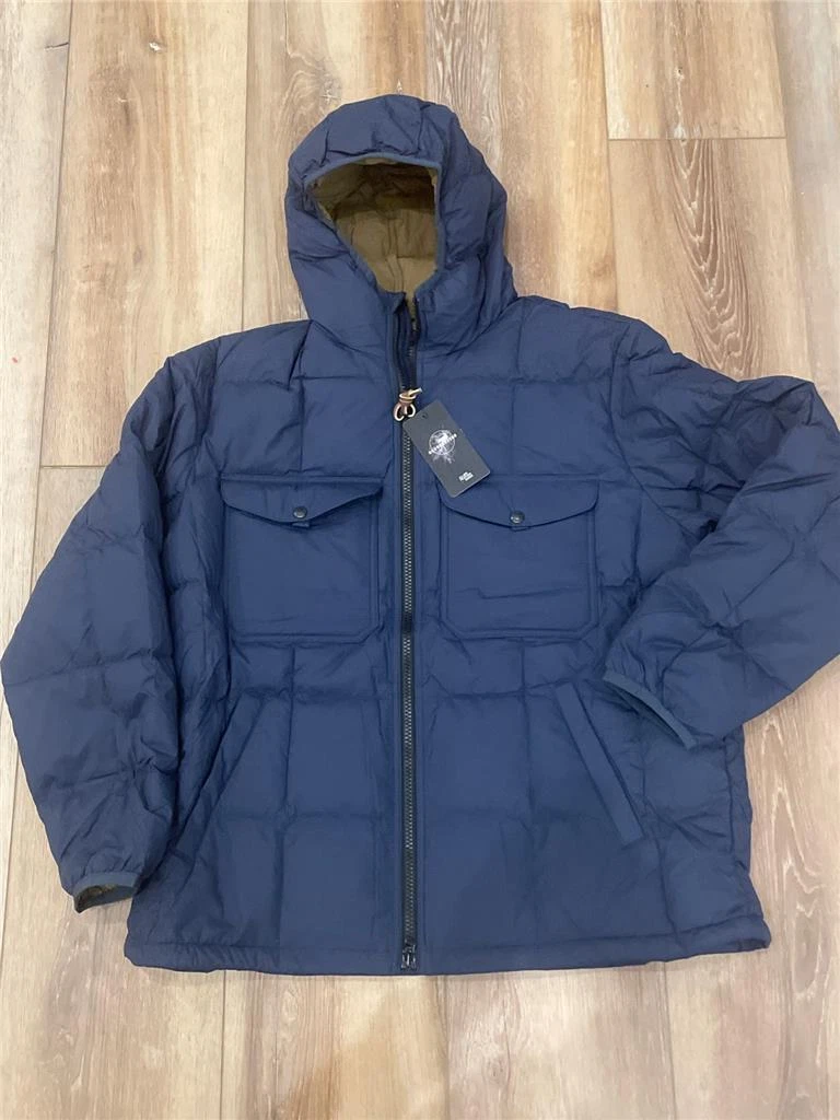 FILSON Pateros Hooded Down Jacket XL Sea Storm Blue Men's 650 Goose Down