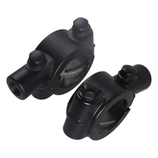 2x Universal Motorcycle Handle Bar Mirror Mount Holder Clamp Adaptor 7/8" 8mm