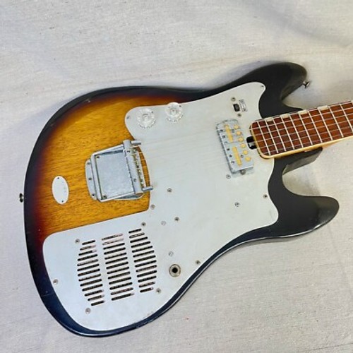 Teisco TRE-100 1965 Sunburst MIJ Amplificatore integrato TRG-1 Gold Foil - Foto 9 di 13