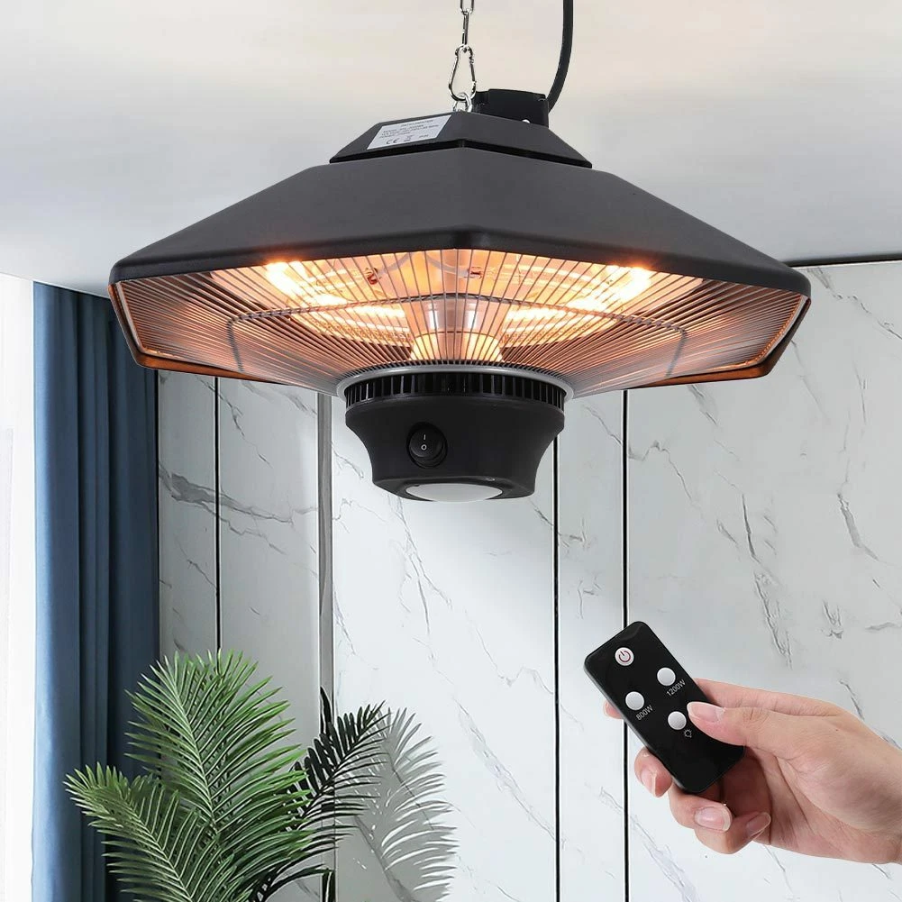 Ceiling Patio Heater Electric Pendant Heaters 650/1350/2000W Remote Control  | eBay