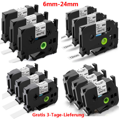 3x Schriftband Kompatibel für Brother TZe-231 12mm P-Touch PT-1010 H100LB H107B