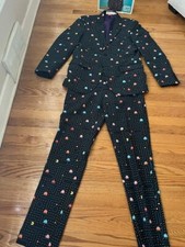 Opposuits Pac-Man Jacket Pant Suit - Size 38 Jacket /34.5" Waist x 33" Inseam