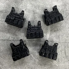 5pack Tactical Body Armor Vest Blocks Weapons Accessories for Minifigures B25007