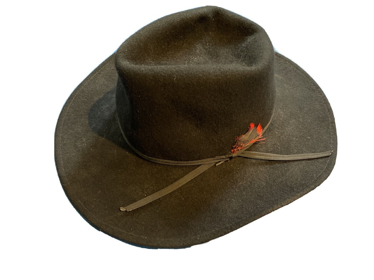 Vintage Rockmount Ranch Wear Cowboy Hat 6 7/8” Black | eBay display picture 1