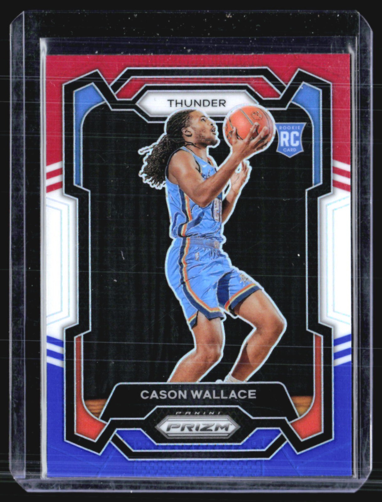 2023-24 Panini Prizm - #139 Cason Wallace (RC) RWB Red White Blue