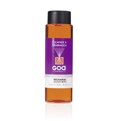Recharge Parfum D'ambiance Fleur De Tiaré Goa - 250 Ml - Flacon Plastique Vert