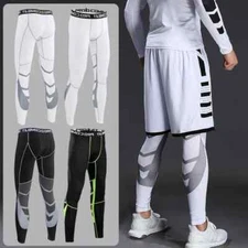 Men's Compression Pants for Running Cycling Basketball Soccer Elasticity