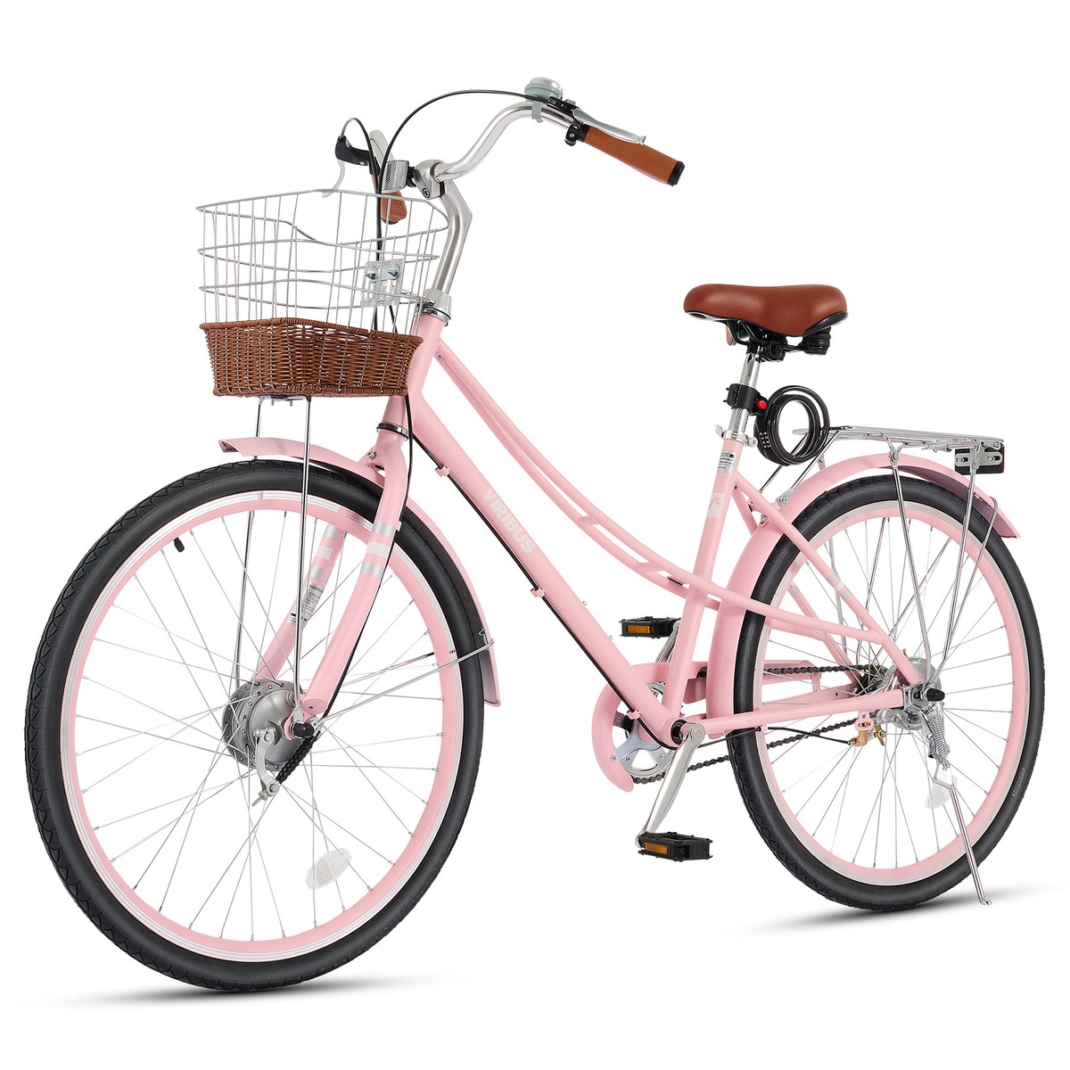 Best Wheel Viribus Women's 7-Speed Beach Cruiser Bike 26