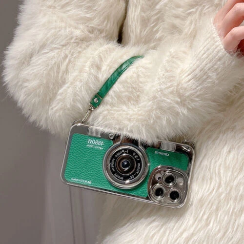 3D Vintage Camera Case Shockproof Girl Cover For iPhone 15 Pro Max 14 13 12 11 - 第 4/31 張圖片
