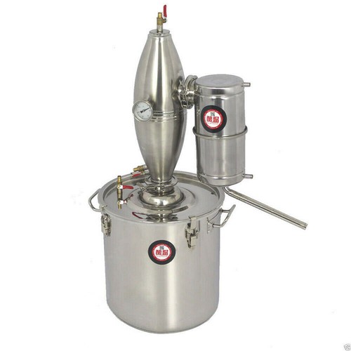70L/18Gal Alcohol Oil Still Vodka Hydrolat Distiller Brewing K Moonshine Alembic