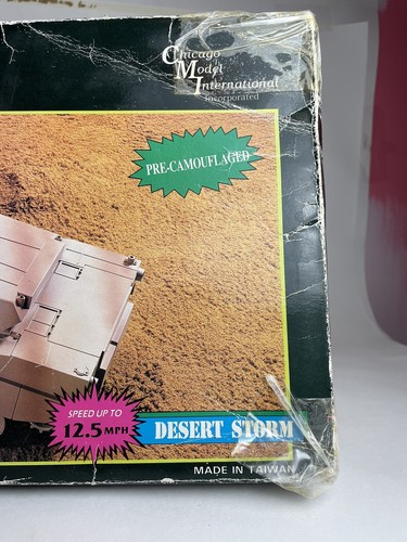 Vintage M1A1 Abrams Desert Storm Chicago Model International Remote Control Tank - Picture 16 of 16
