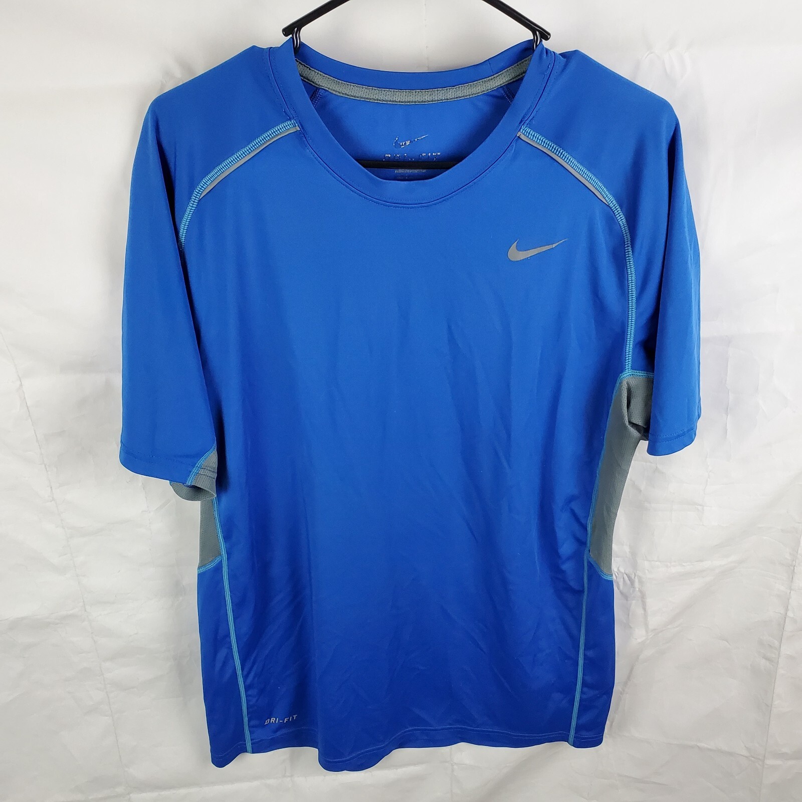 Nike mens dri fit legacy crew shirt royal blue cool grey athletic 519539-494