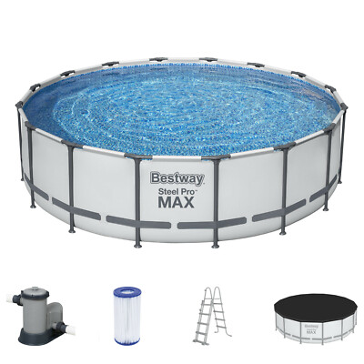 Bestway Swimming Pool ?488x122cm Frame Pool Steel Pro MAX Schwimmbad Modell 2022