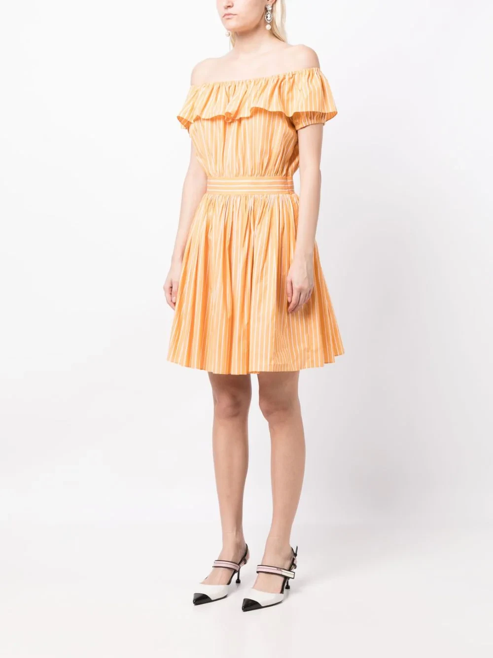 Abito Miu Miu spalle scoperte con volant