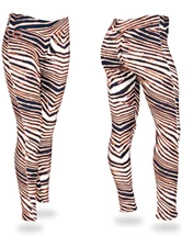 Zubaz NFL Women's Chicago Bears Zebra Print Legging Bottoms
