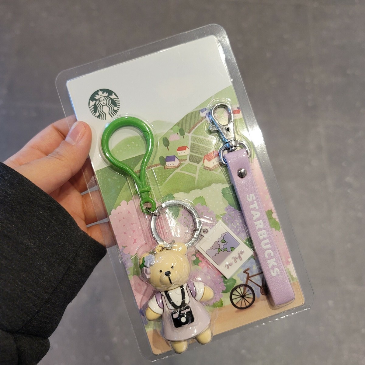 【韓国スタバ】★済州 JEJU★アジサイ Bearista key chain Starbucks Korea Jeju hydrangea bearista key chain | eBay