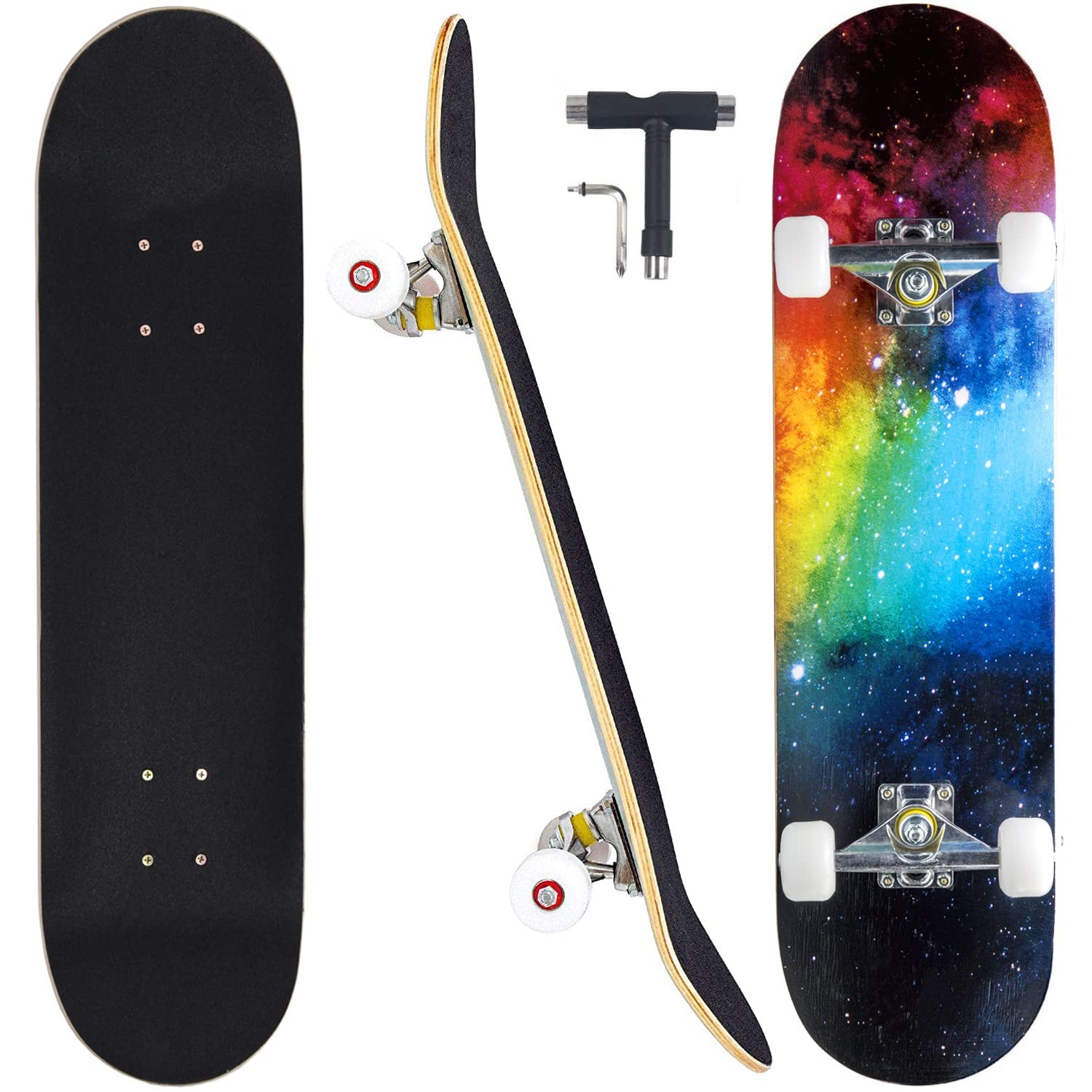S For Beginners & Kids - 31" Pro Complete 7 Layer Maple Longboard