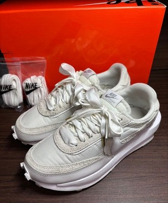 Men 6.0US Sakai Nike Ldv Waffle Triple White Used Item Siz