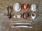 Vintage Marx Toys Johnny West Josie Janice 1960s accessories Hats Purse Compact