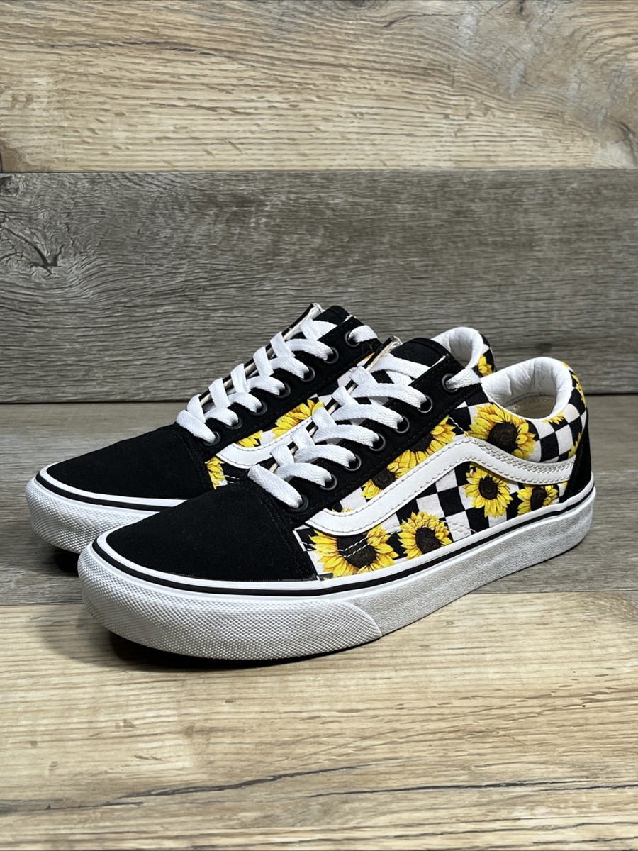 Old Skool Sunflower Yellow And Black Sunflower Vans VANS Old Skool