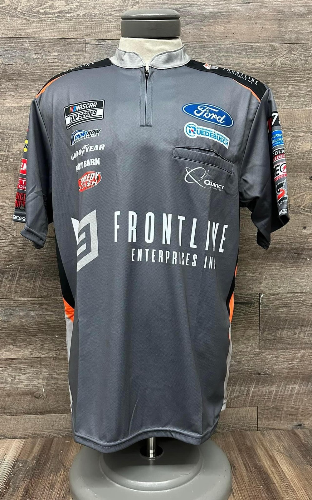 NASCAR #38 Todd Gilliland Team Issued Crew Shirt Prima Fila Taglia Media