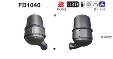 AS DPF Rußpartikelfilter Dieselpartikelfilter FD1040 Cordierit für PEUGEOT TEPEE