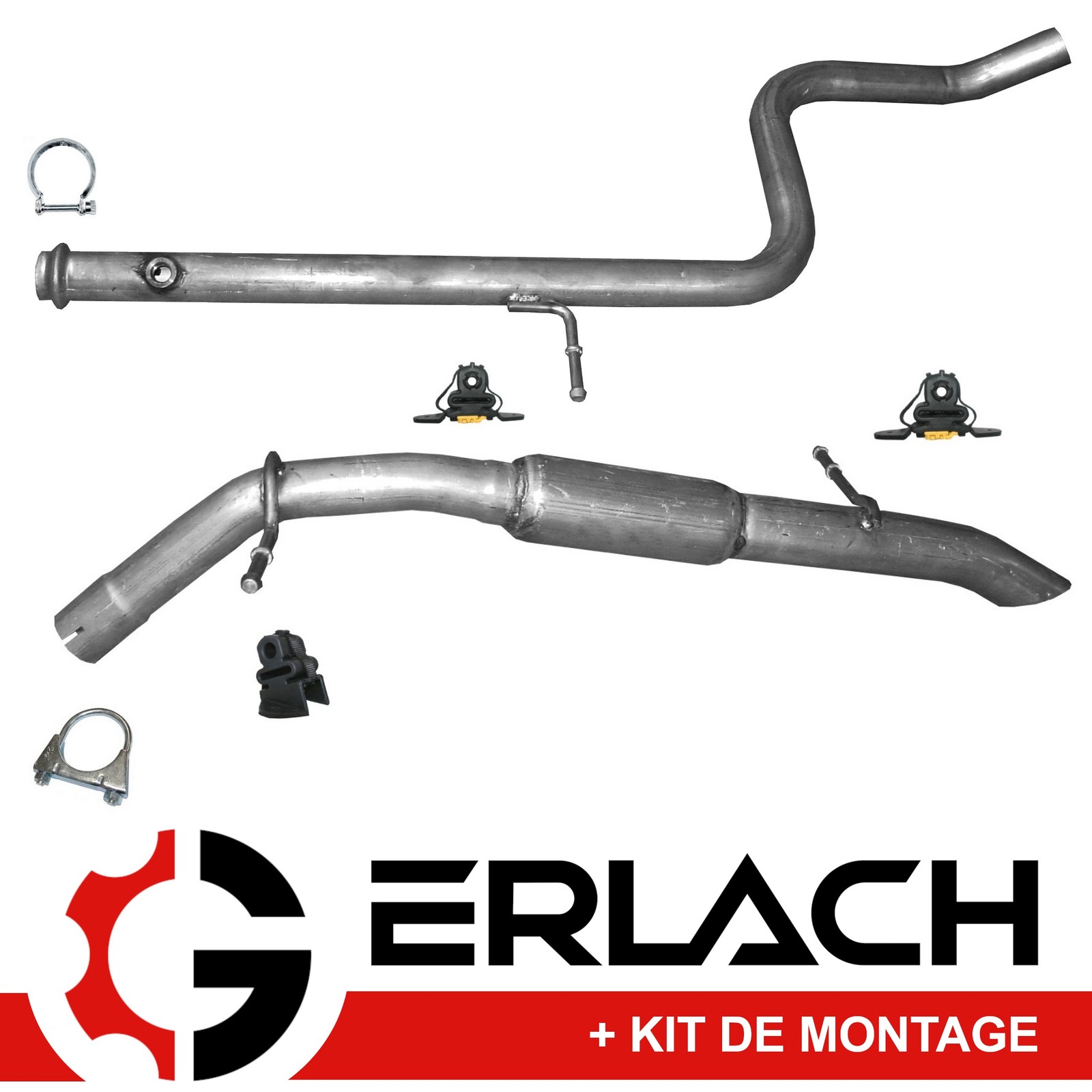 Echappement silencieux pour Peugeot 2008 1.6 Hdi pour reparation et controle technique