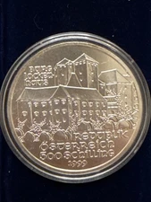 1999 Austrian Republik Osterreich 500 Schilling "Burg Lockenhaus" coin