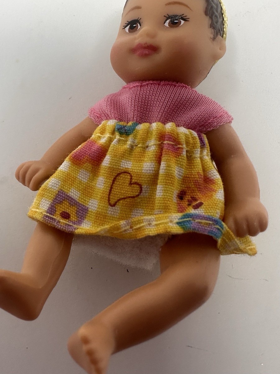 2000's Barbie Baby Krissy Hispanic Mini Baby Posable Clothes Y2K
