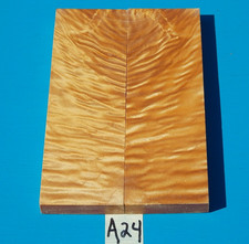 1 PAIR CURLY MAPLE KNIFE SCALES 3/8" X 1-1/2" X 5" EXOTIC WOOD LUMBER