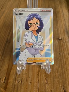 Doctor 190/198 Pokemon Chilling Reign Sword & Shield Full Art Ultra Rare Holo NM