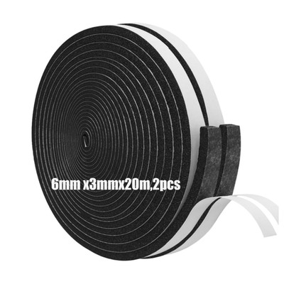 Selbstklebendes Dichtungsband Moosgummi 5m 6mm Breite 3