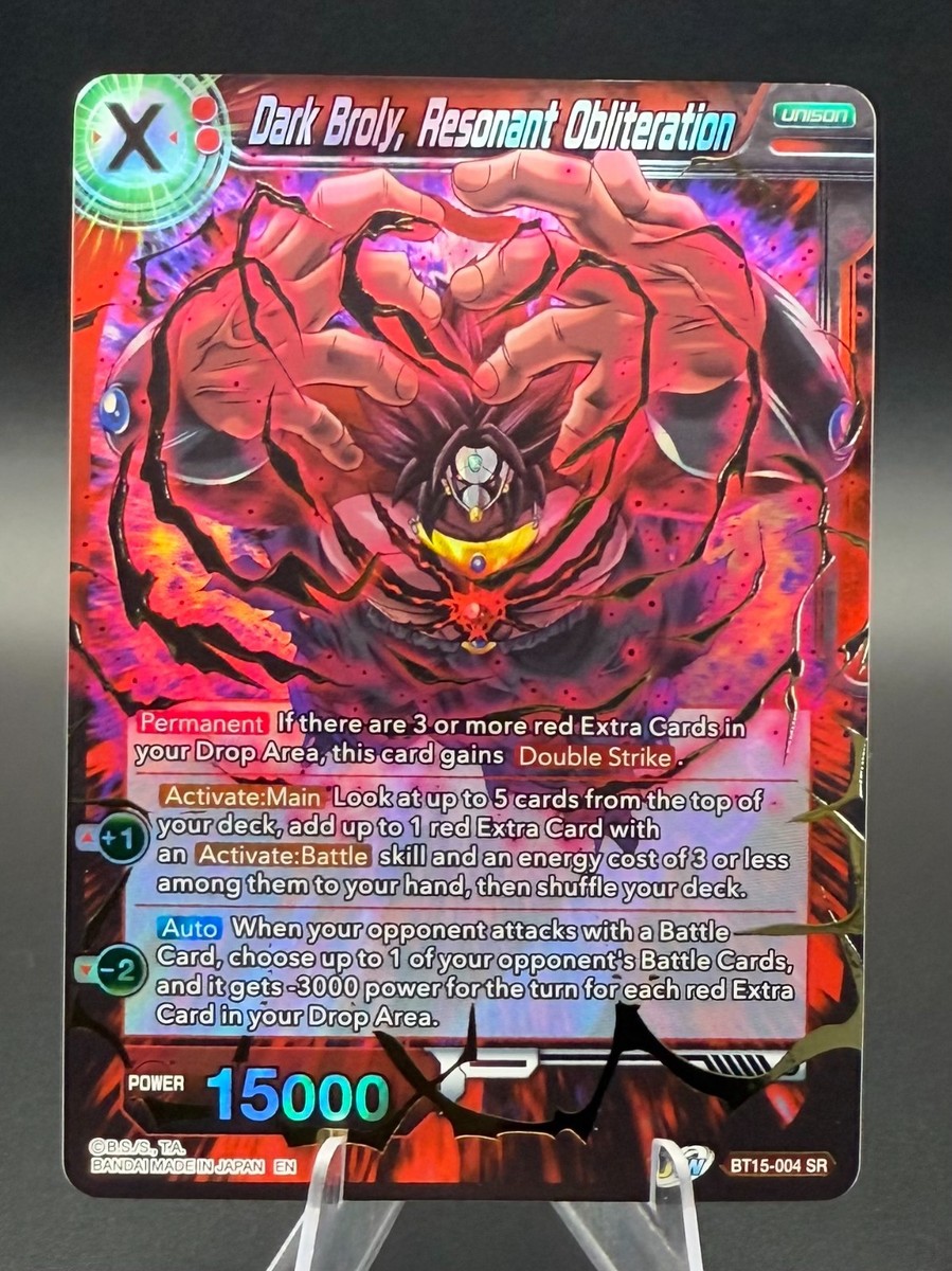 Dark Broly Resonant Obliteration BT15-004 Foil Dragon Ball Z Super