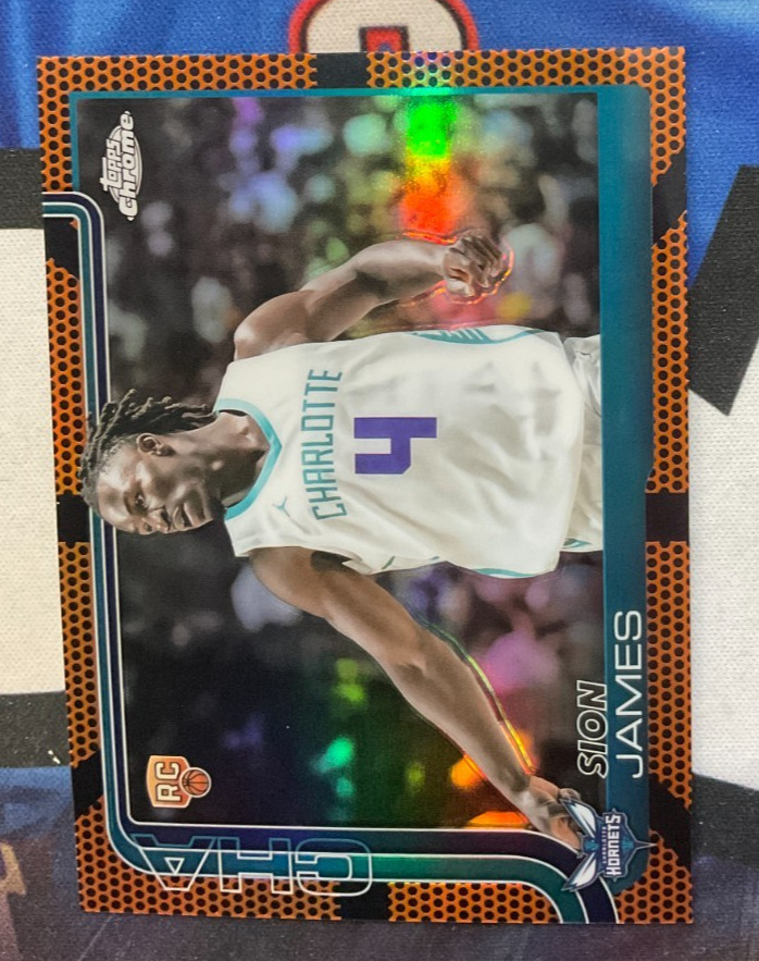 2025 Topps Chrome #283 Sion James Basketball Refractor Rookie RC (FL)
