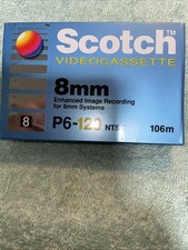 Scotch 8mm P6-120 Videocassette 106 M Nos New Sealed