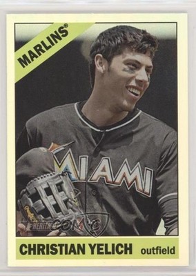 2015 Topps Heritage Retail Chrome Foil Christian Yelich #THC-486 m1u