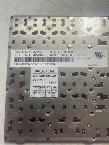 ⌨️ OEM Lenovo ThinkPad Edge E520 Keyboard | US Layout | 04W0893 @10A - Picture 4 of 4