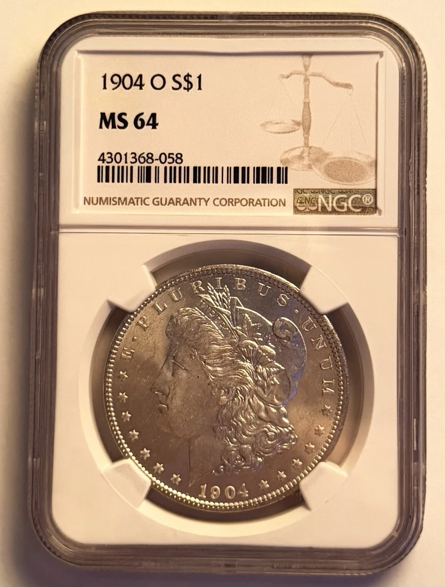 MS 64 Graded 1904 Year Morgan US Dollars (1878-1921) for sale | eBay