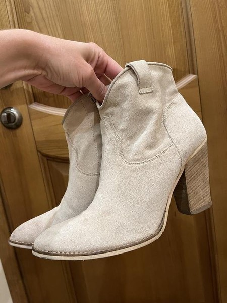 Women Tosca Blu Boots Beige Suede 36.5